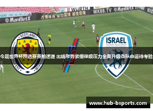 今晨世界杯预选赛赛前速递 出线形势紧绷保级压力全面升级各队命运待考验 今晨世界杯预选赛赛前速递 出线形势紧绷保级压力全面升级各队命运待考验
